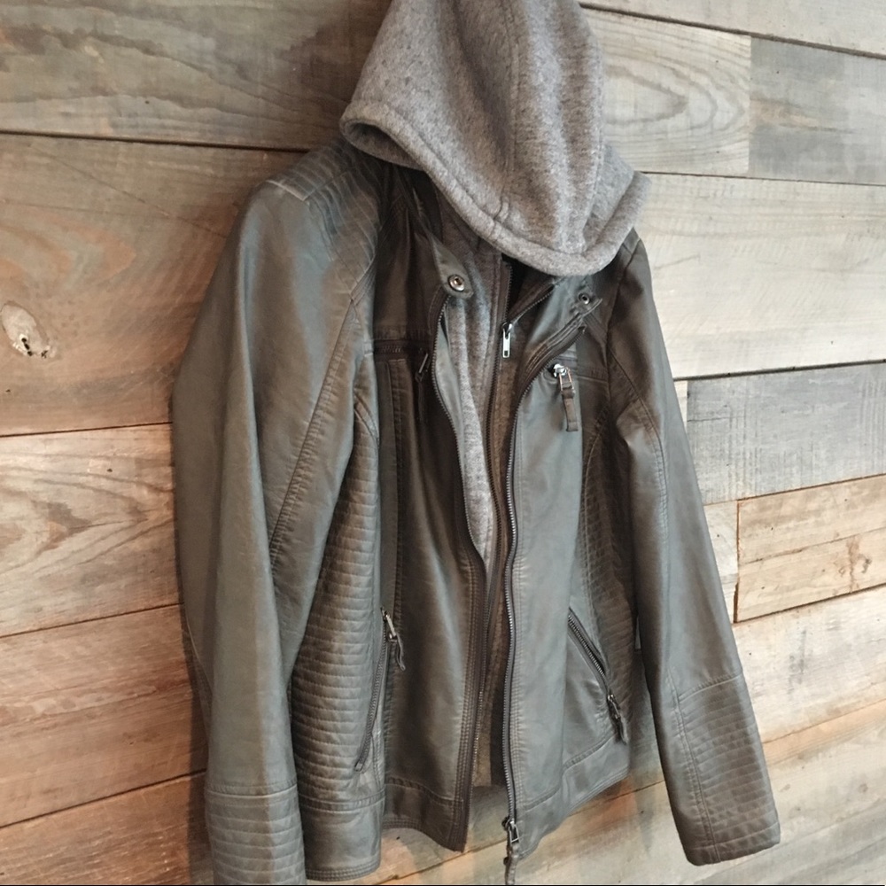 Sebby Collection Moto Leather Jacket